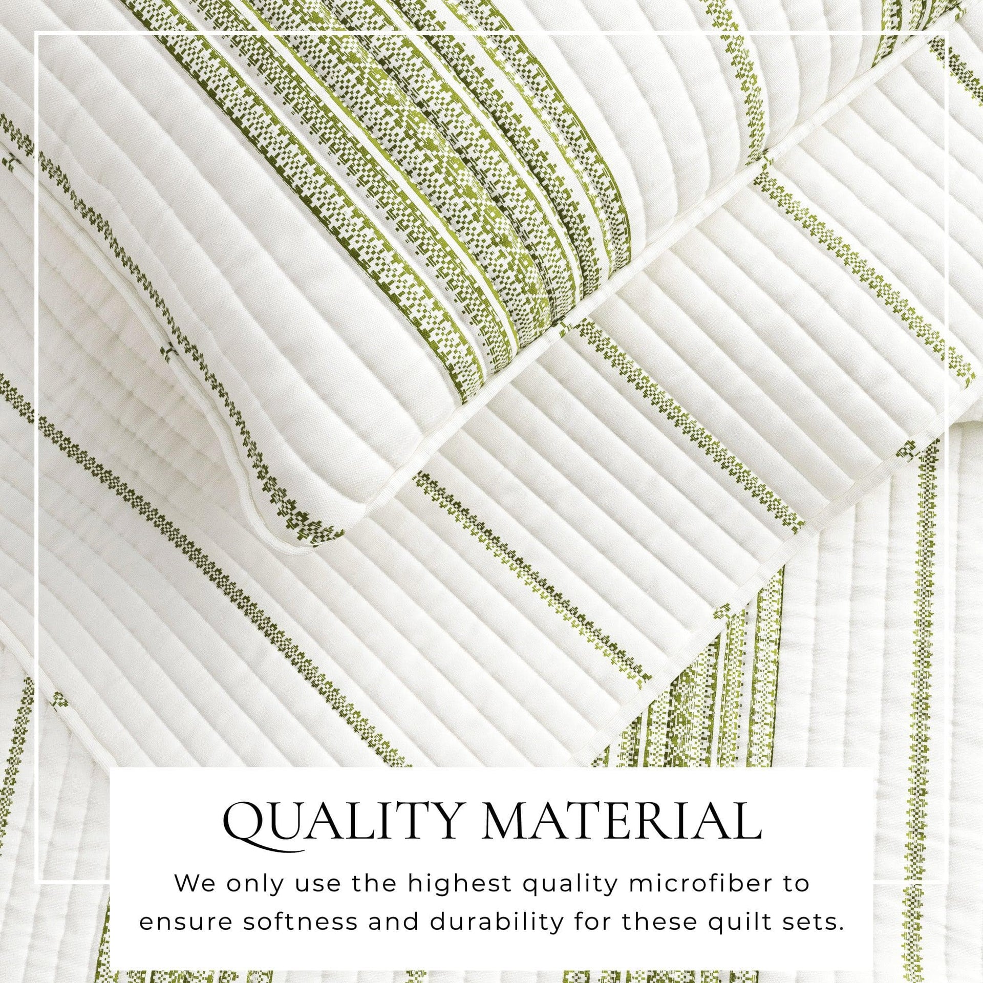 3-Piece Stripe Quilt - Wesley Collection