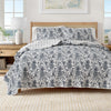 Coastal Printed Cotton Quilt Set - Bernice Collection