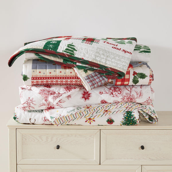 Colorful Holiday Quilt Set - Midnight Magic Collection