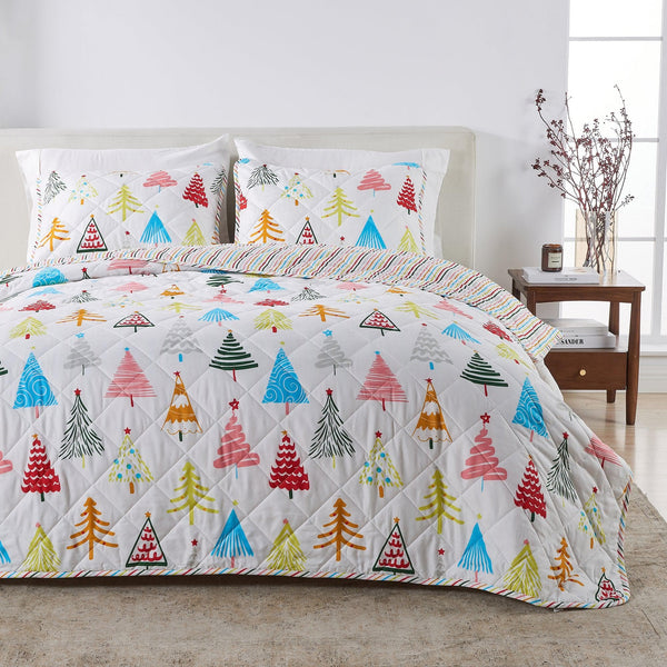 Colorful Holiday Quilt Set - Midnight Magic Collection