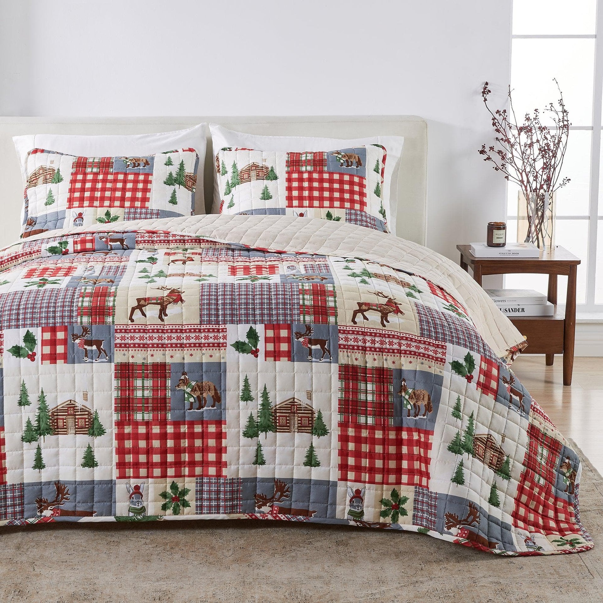 Colorful Holiday Quilt Set - Midnight Magic Collection