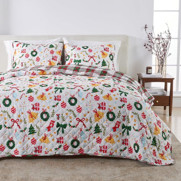 Colorful Holiday Quilt Set - Midnight Magic Collection