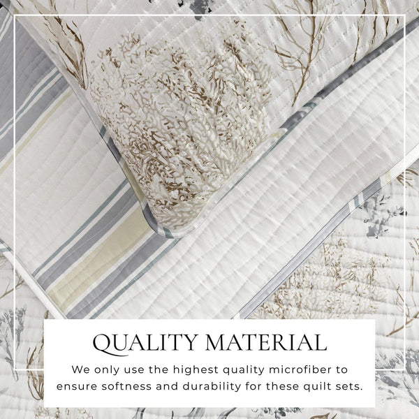 Coral Sea Maze Coastal Quilt Set - Newcomb Collection