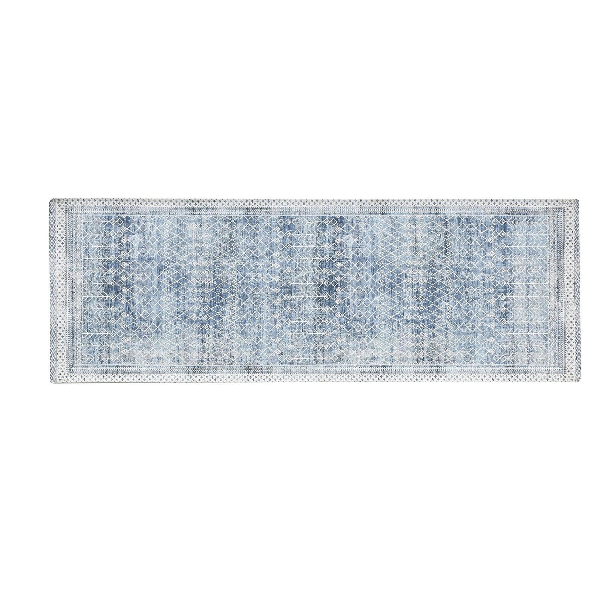 Distressed Moroccan Machine Washable Accent Runner 2'4