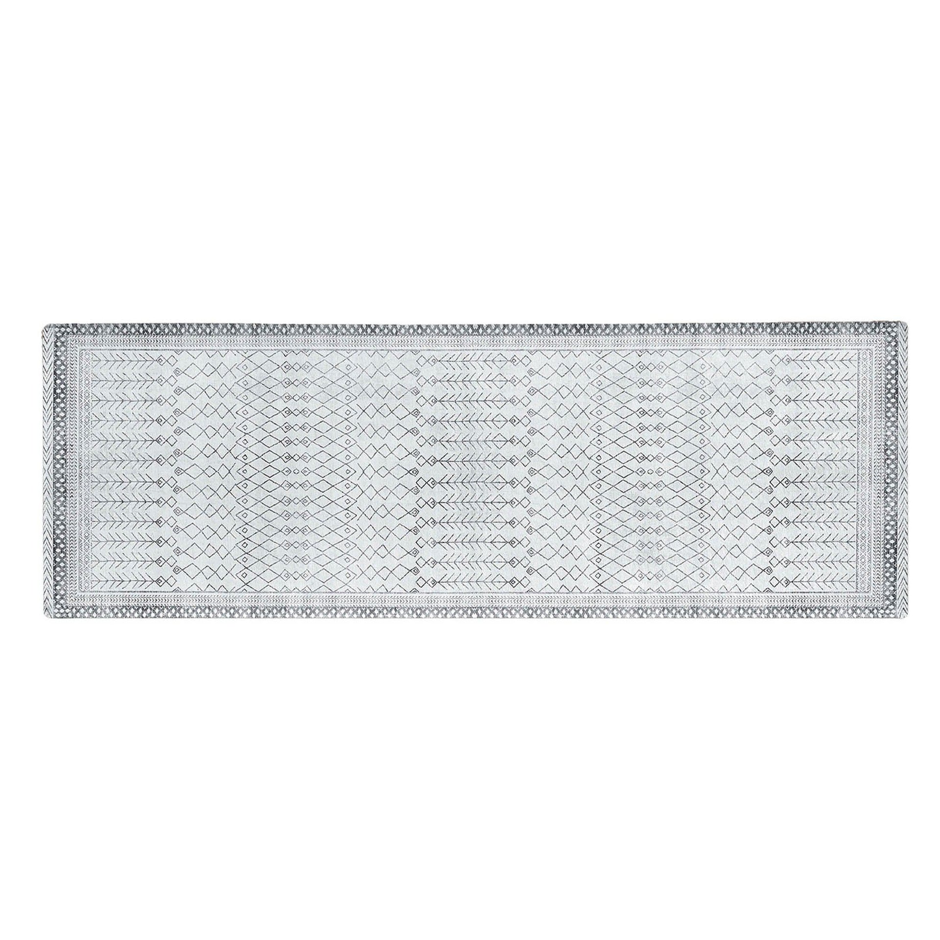 Distressed Moroccan Machine Washable Accent Runner 2'4