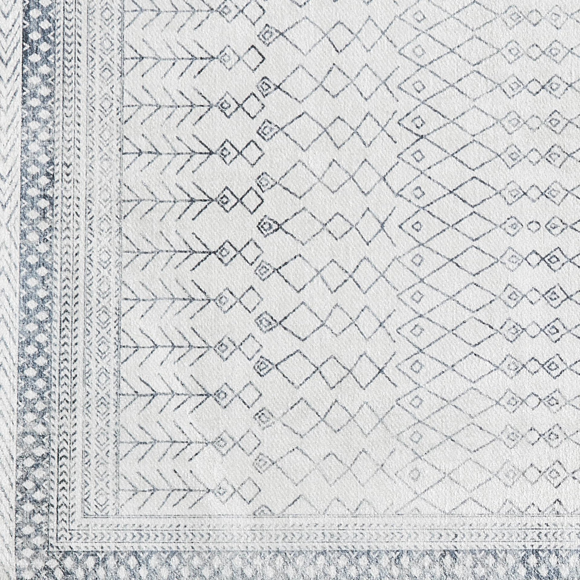 Distressed Moroccan Machine Washable Accent Runner 2'4