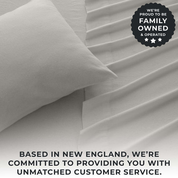 4-Piece Cotton Solid Flannel Sheet - Nordic Collection