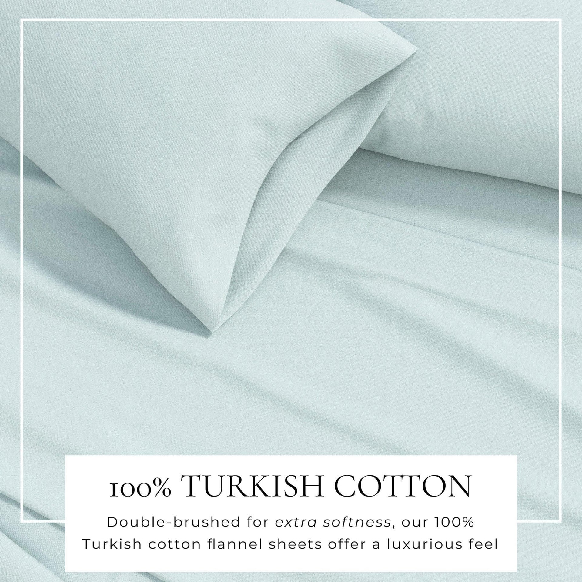 4-Piece Cotton Solid Flannel Sheet - Nordic Collection