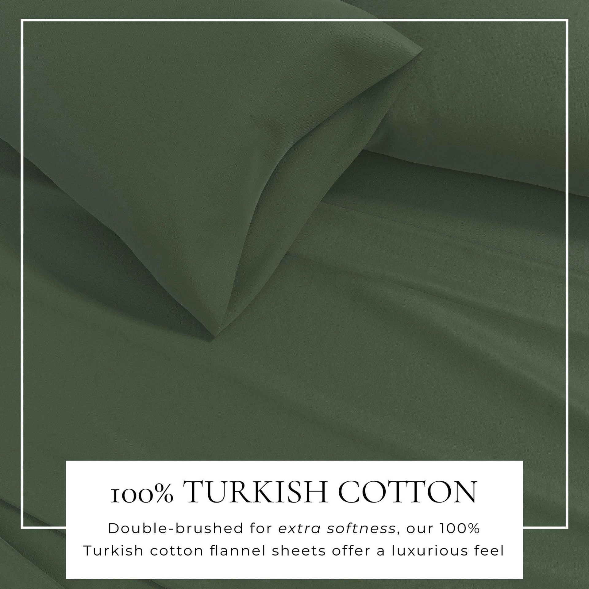 4-Piece Cotton Solid Flannel Sheet - Nordic Collection