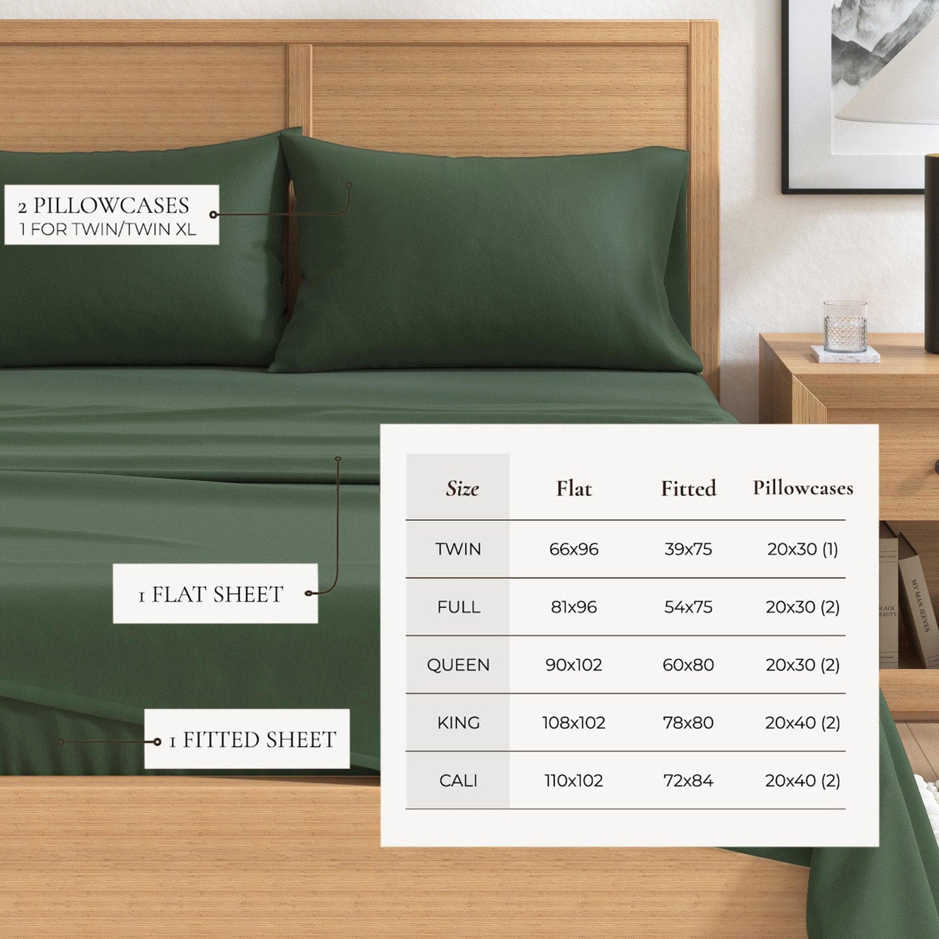 4-Piece Cotton Solid Flannel Sheet - Nordic Collection