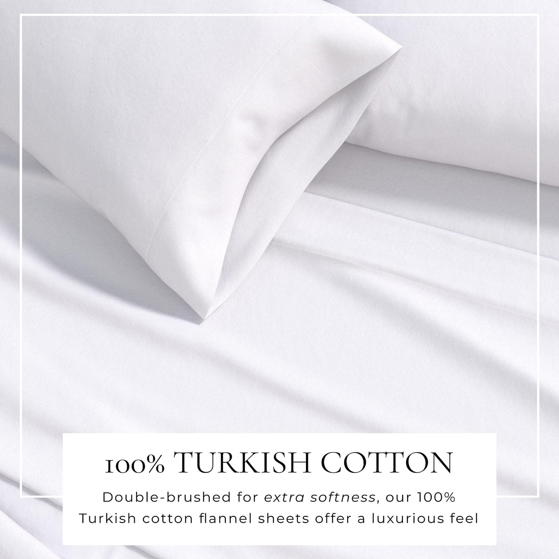 4-Piece Cotton Solid Flannel Sheet - Nordic Collection