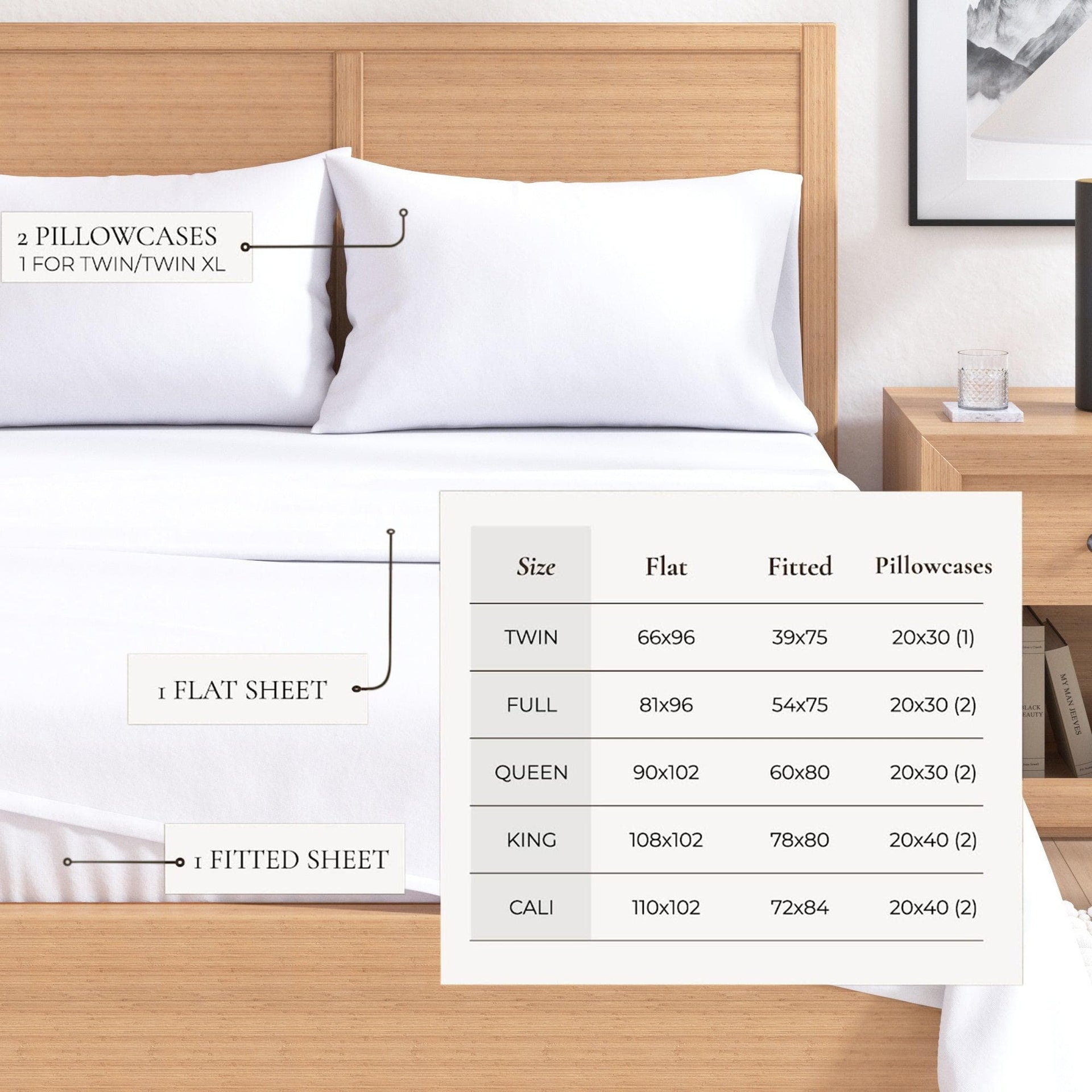 4-Piece Cotton Solid Flannel Sheet - Nordic Collection