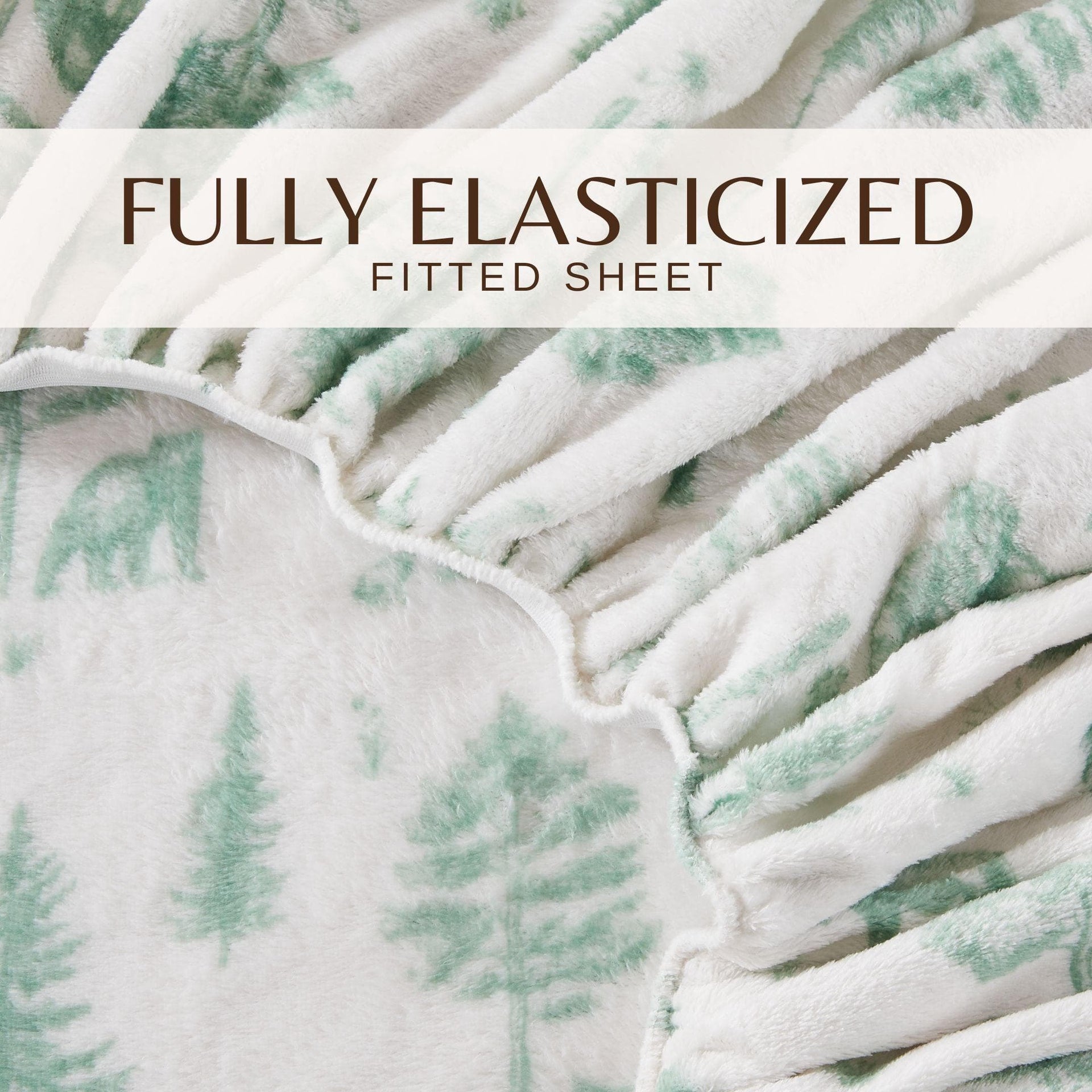 4-Piece Printed Plush Sheet - Velvet Luxe Collection