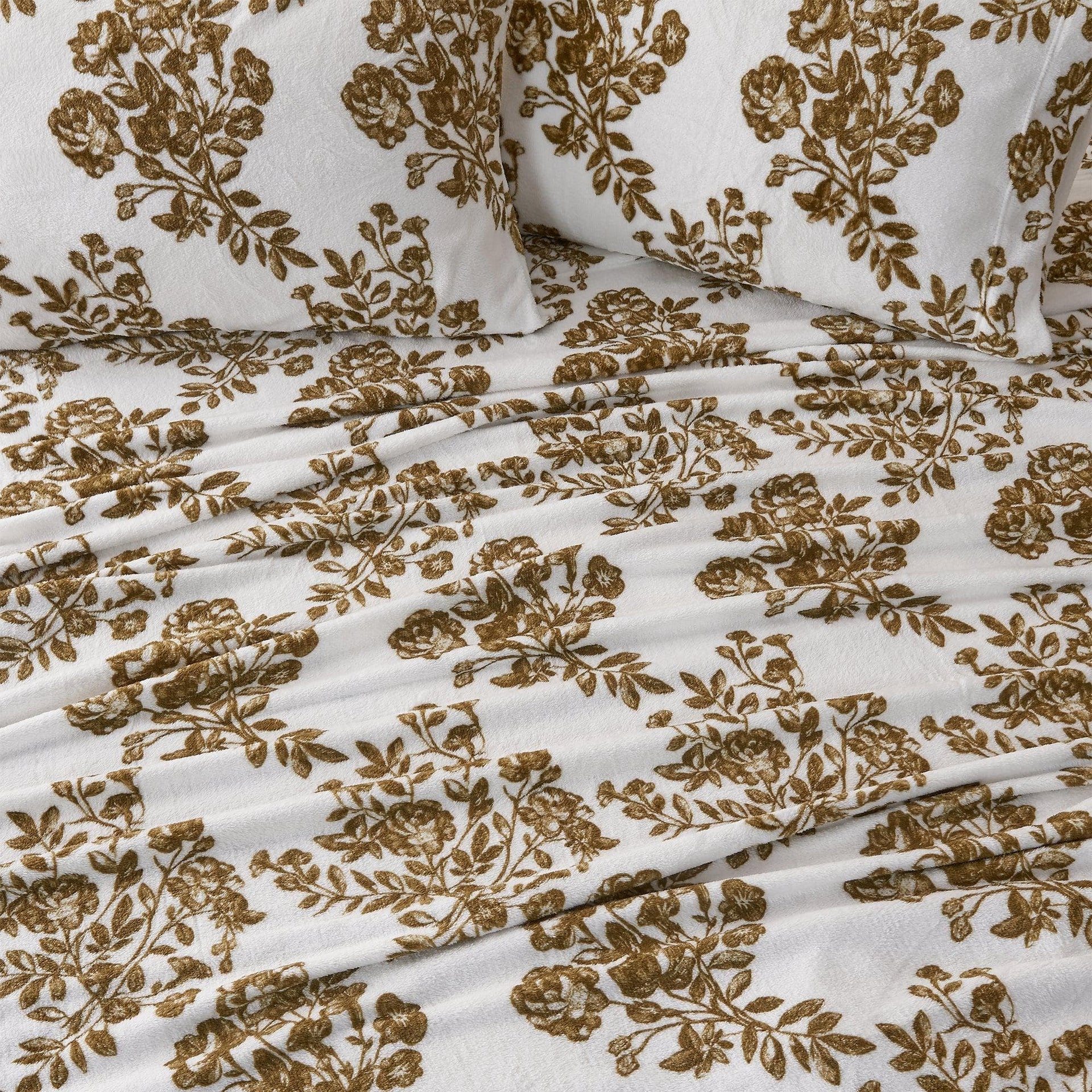 4-Piece Printed Plush Sheet - Velvet Luxe Collection