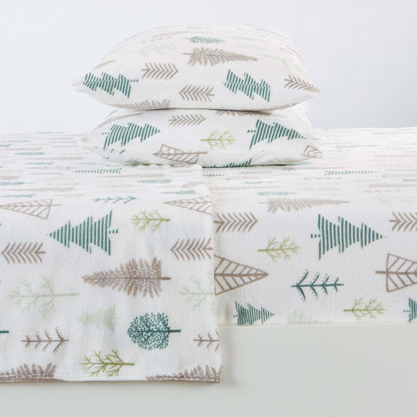 4-Piece Printed Plush Sheet - Velvet Luxe Collection