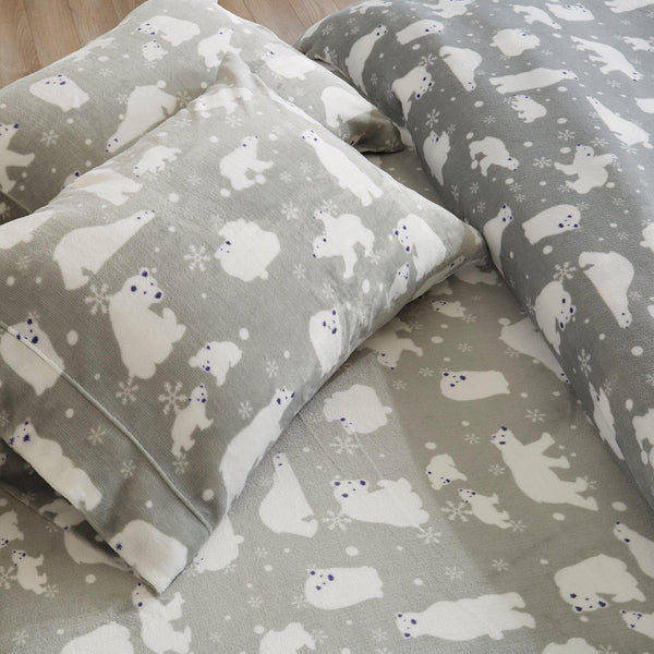 4-Piece Printed Plush Sheet - Velvet Luxe Collection