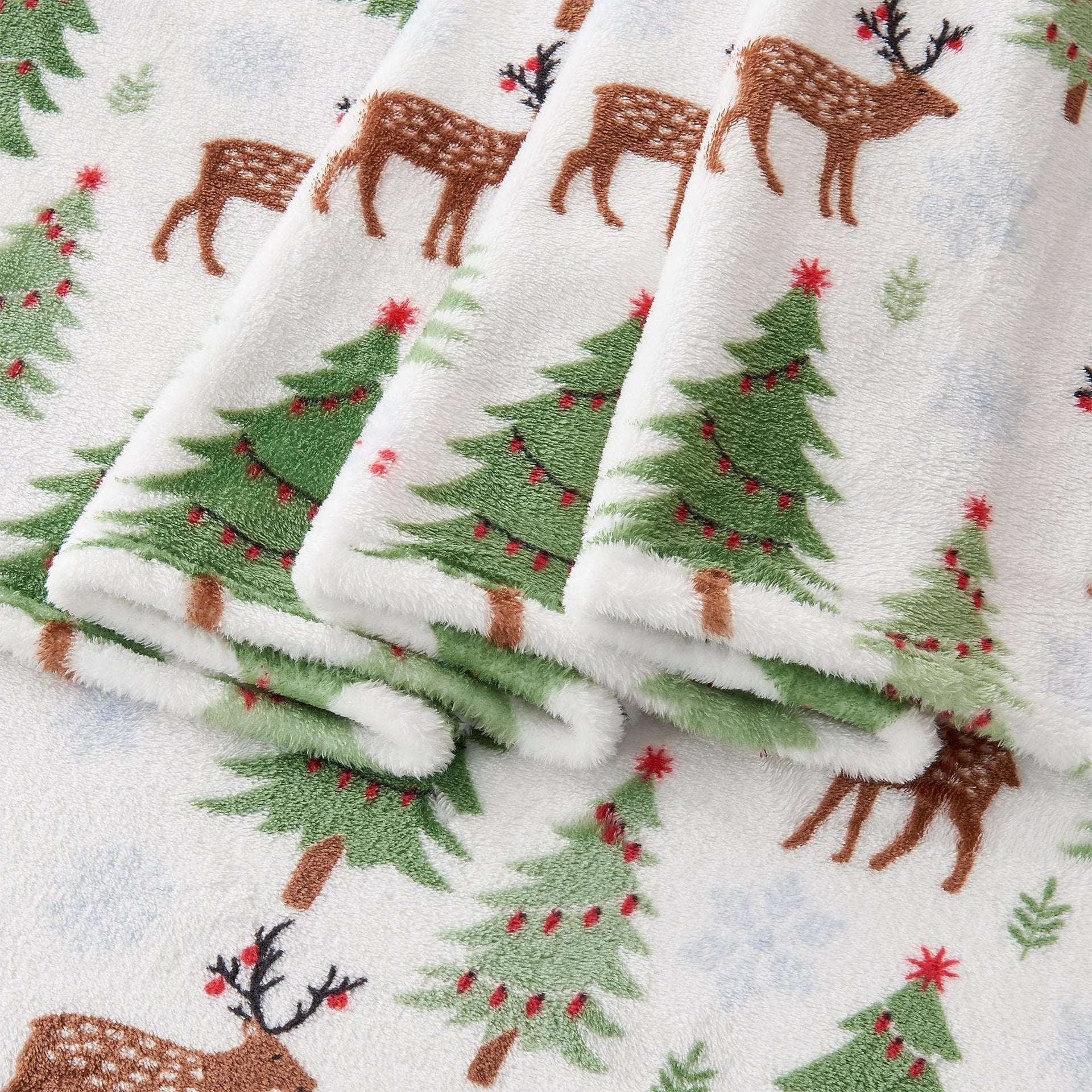 4-Piece Printed Plush Sheet - Velvet Luxe Collection