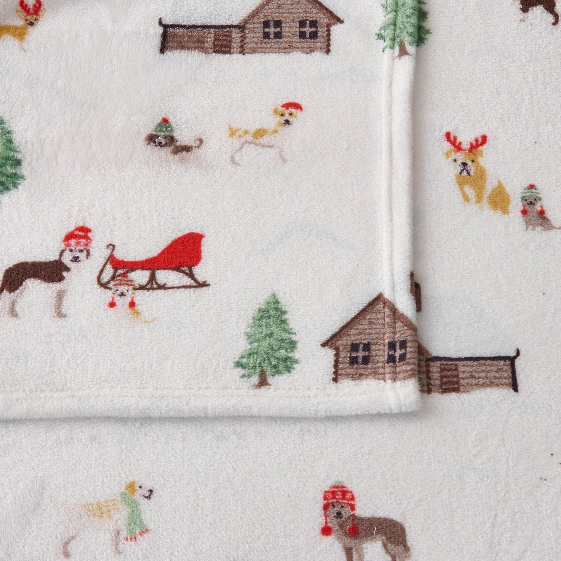 4-Piece Printed Plush Sheet - Velvet Luxe Collection