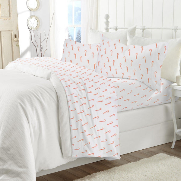 4-Piece Printed Plush Sheet - Velvet Luxe Collection