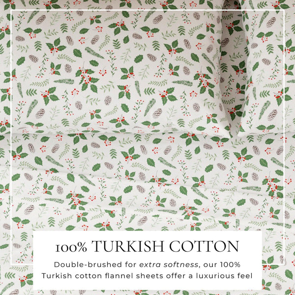 4-Piece Turkish Cotton Flannel Sheet - Whittaker Collection