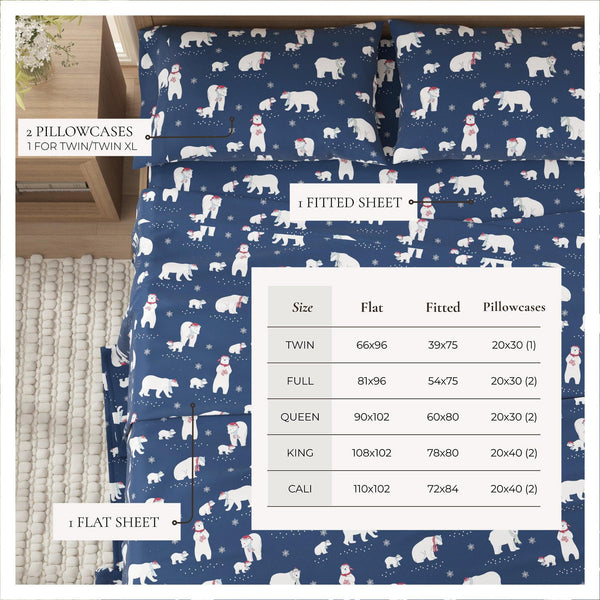 4-Piece Turkish Cotton Flannel Sheet - Whittaker Collection