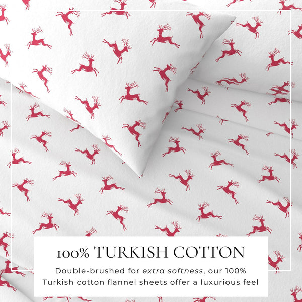 4-Piece Turkish Cotton Flannel Sheet - Whittaker Collection