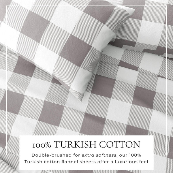 Turkish Cotton Flannel Sheet - Belle Collection