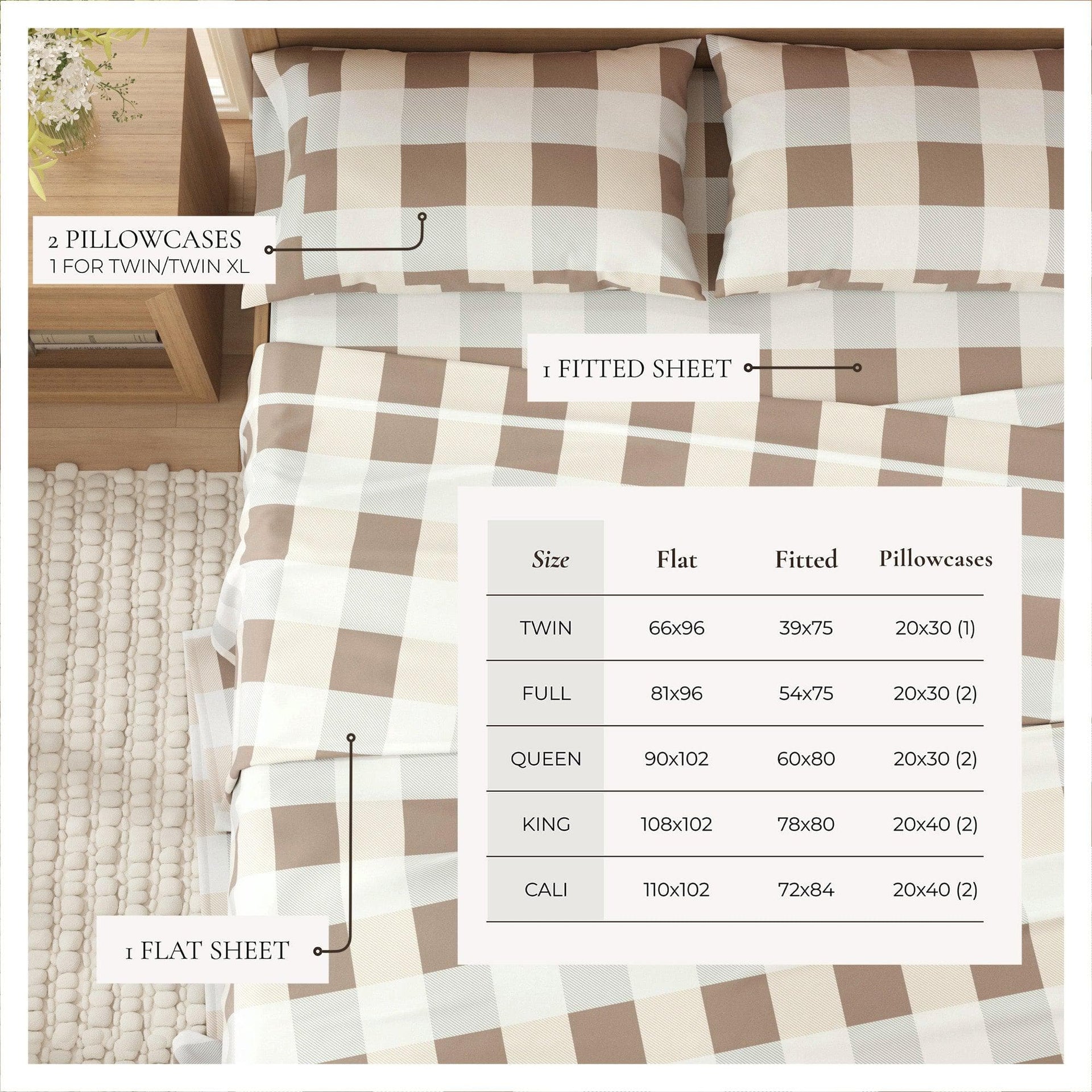 Turkish Cotton Flannel Sheet - Belle Collection