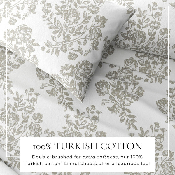 Turkish Cotton Flannel Sheet - Belle Collection