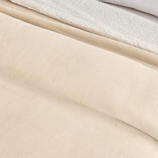Velvet Plush Sherpa Luxury Bed Blanket - Kinsley Collection