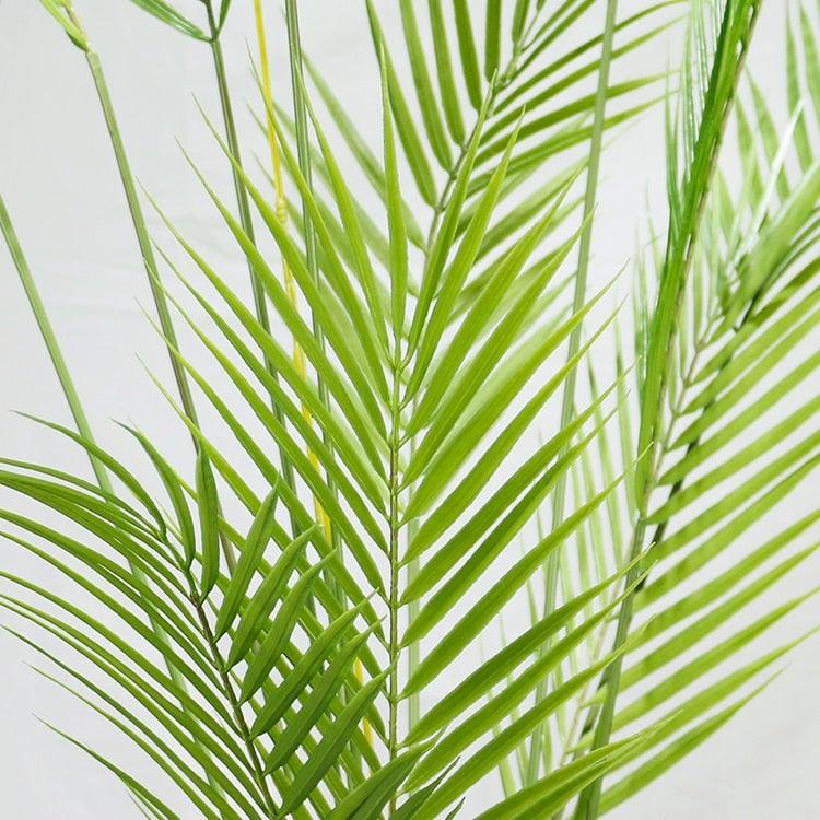 Green Artificial Palm Leaves Plastic Tropical Tree Fake  Indoor Outdoor Garden Home Outdoor Decorations