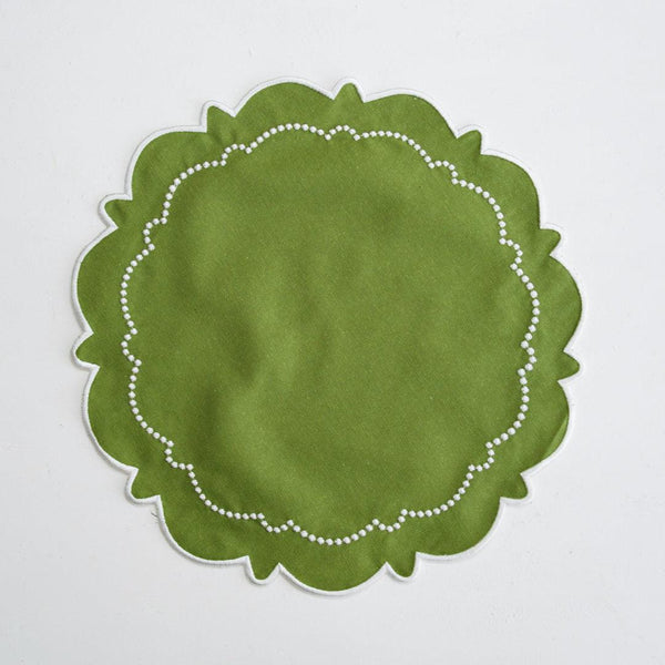HARMONY GREEN ROUND PLACEMAT (Set Of 4)