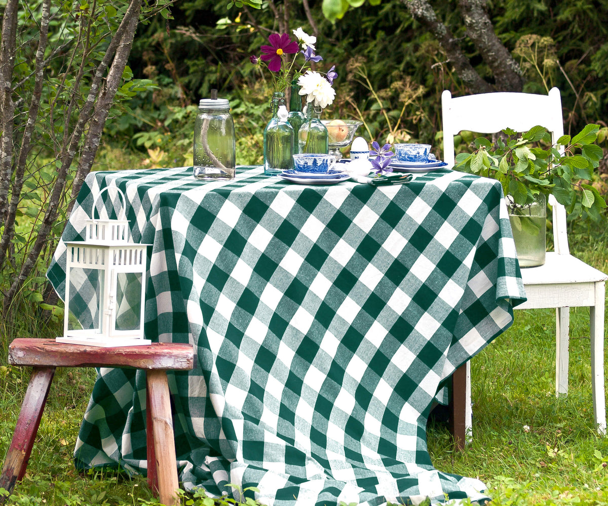Cotton Tablecloths - Plaid Cloth Tablecloths