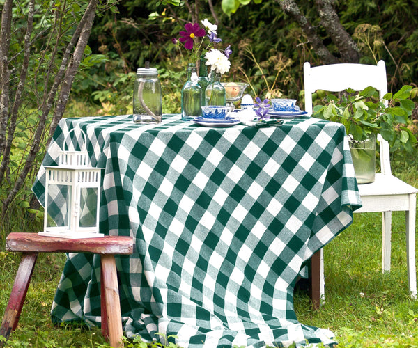 Cotton Tablecloths - Plaid Cloth Tablecloths