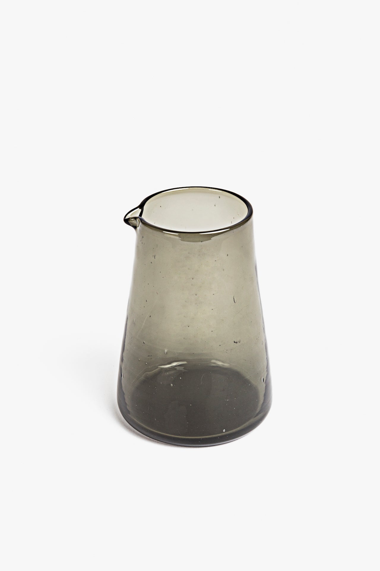 Grey Glass Blown Handmade Water Jug