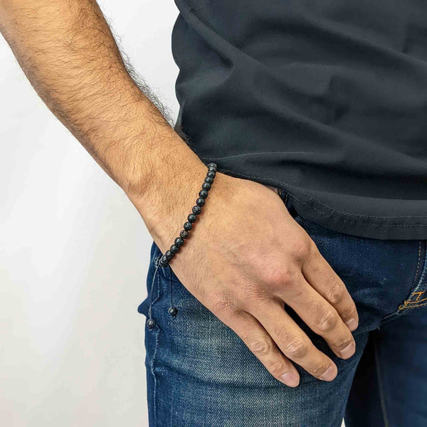Lava Stone Tasbih Bracelet | Men's Misbaha - 33 Beads, 6mm