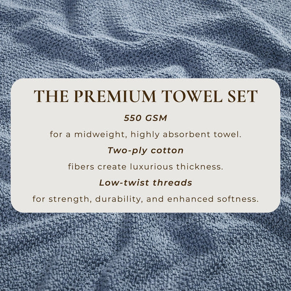 Cotton Textured Bath Towel Set - Acacia Collection