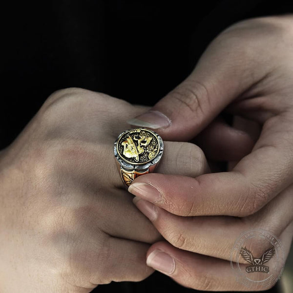 1936 Hobo Nickels Liberty Stainless Steel Skull Ring