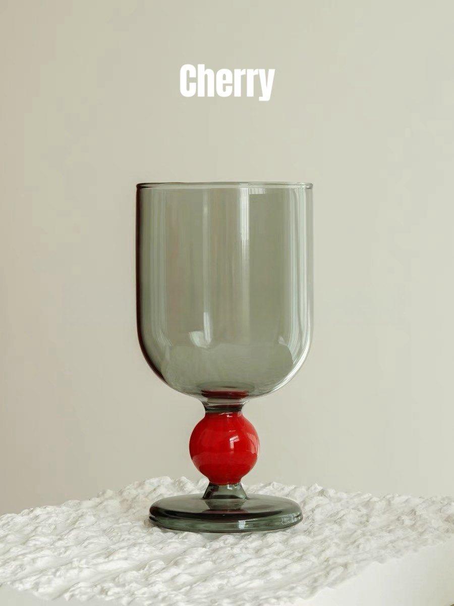 Gumballs Wine Glass Set - Eclectic Whimsical Coloured Cocktail Glasses