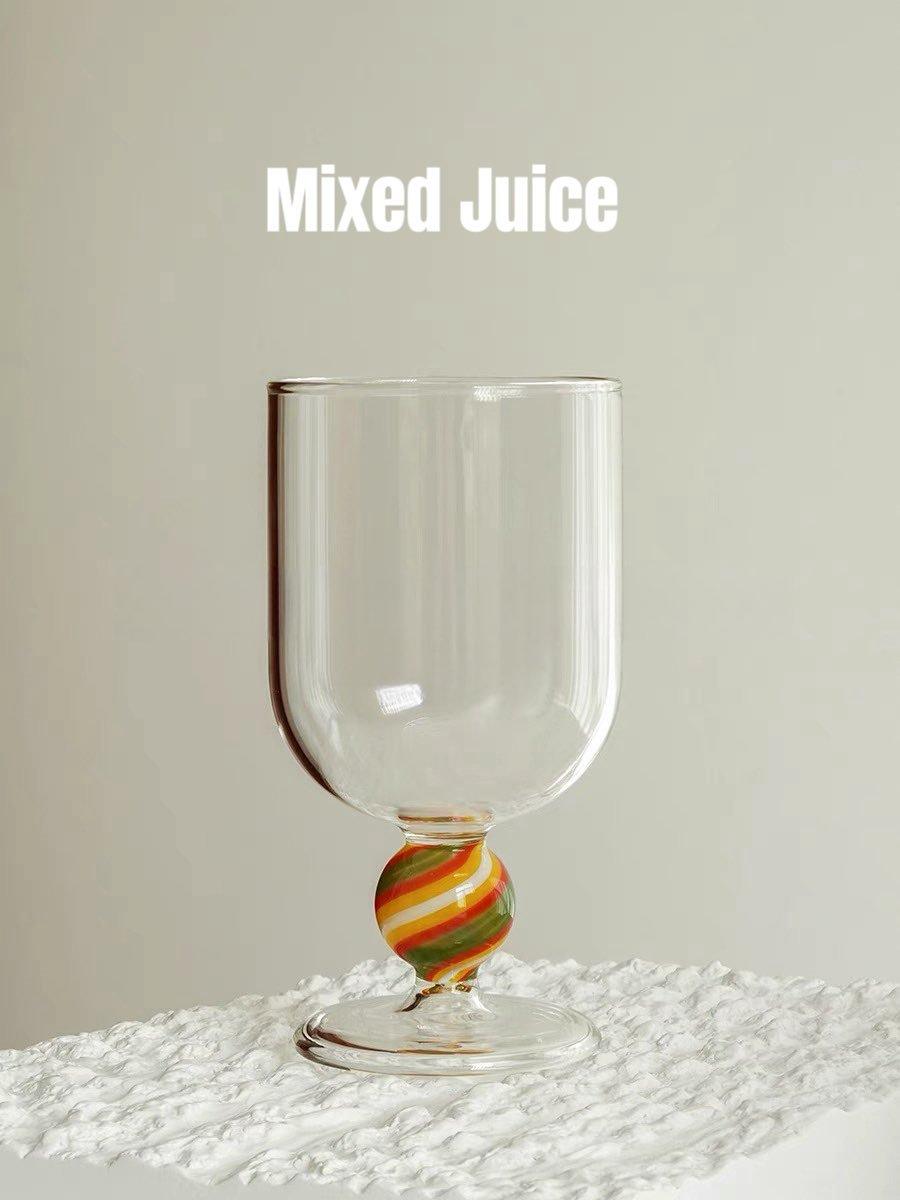 Gumballs Wine Glass Set - Eclectic Whimsical Coloured Cocktail Glasses