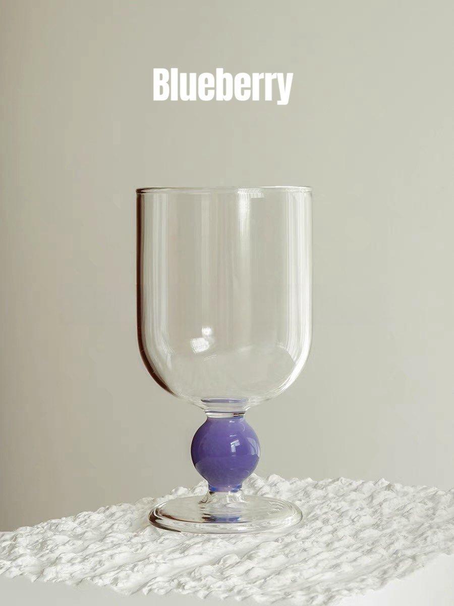 Gumballs Wine Glass Set - Eclectic Whimsical Coloured Cocktail Glasses