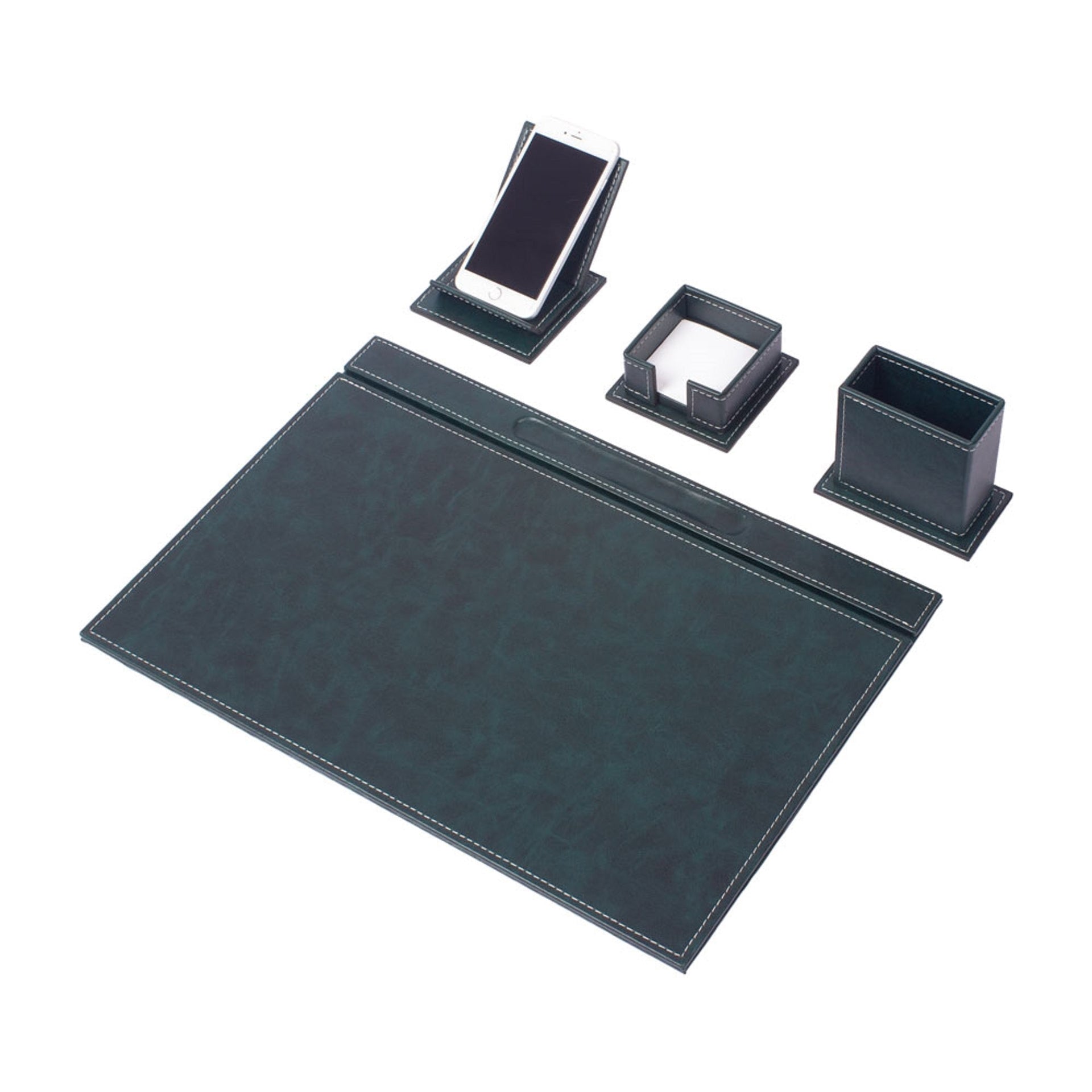 MOOG Luxury Desk Set-4 Accessories- White  - 4 PCS
