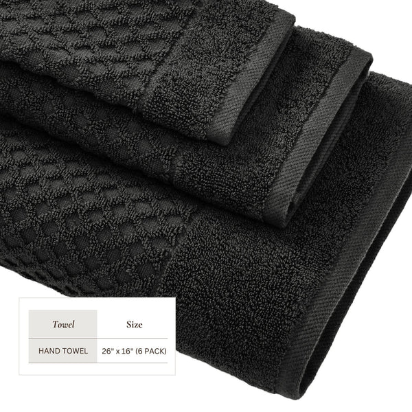 Cotton Diamond Waffle Weave Bath Towel Set - Grayson Collection