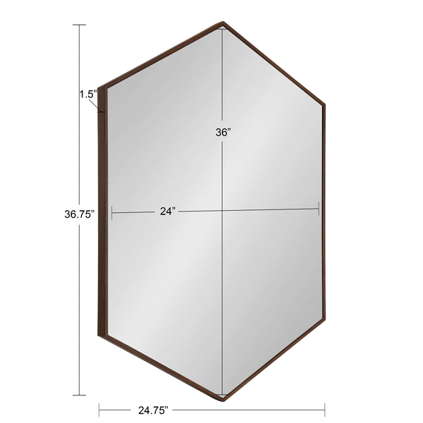 Rhodes Framed Hexagon Wall Mirror