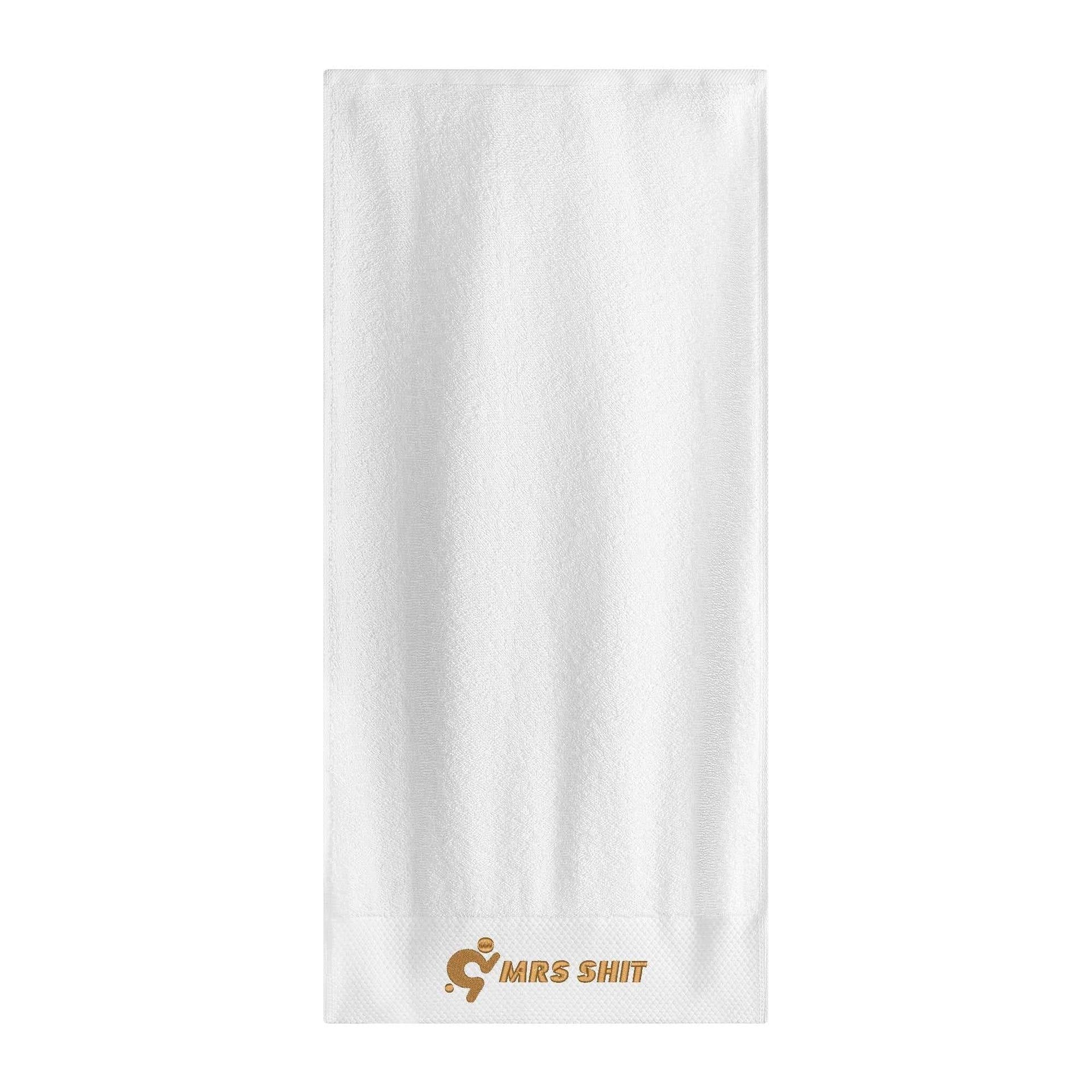 Gym Towel - Embroidered - Mrs Shit - Gold Logo