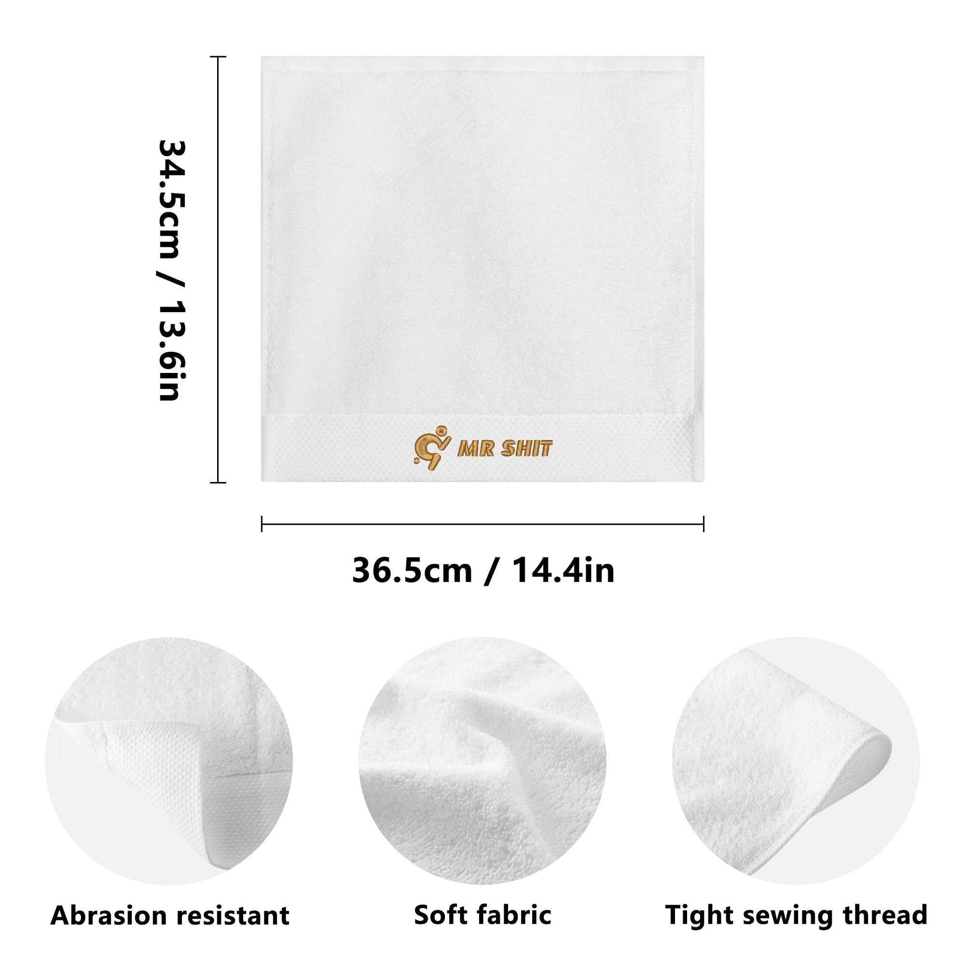 Gym Towels - Square Embroidered - Mr Shit - Gold Logo