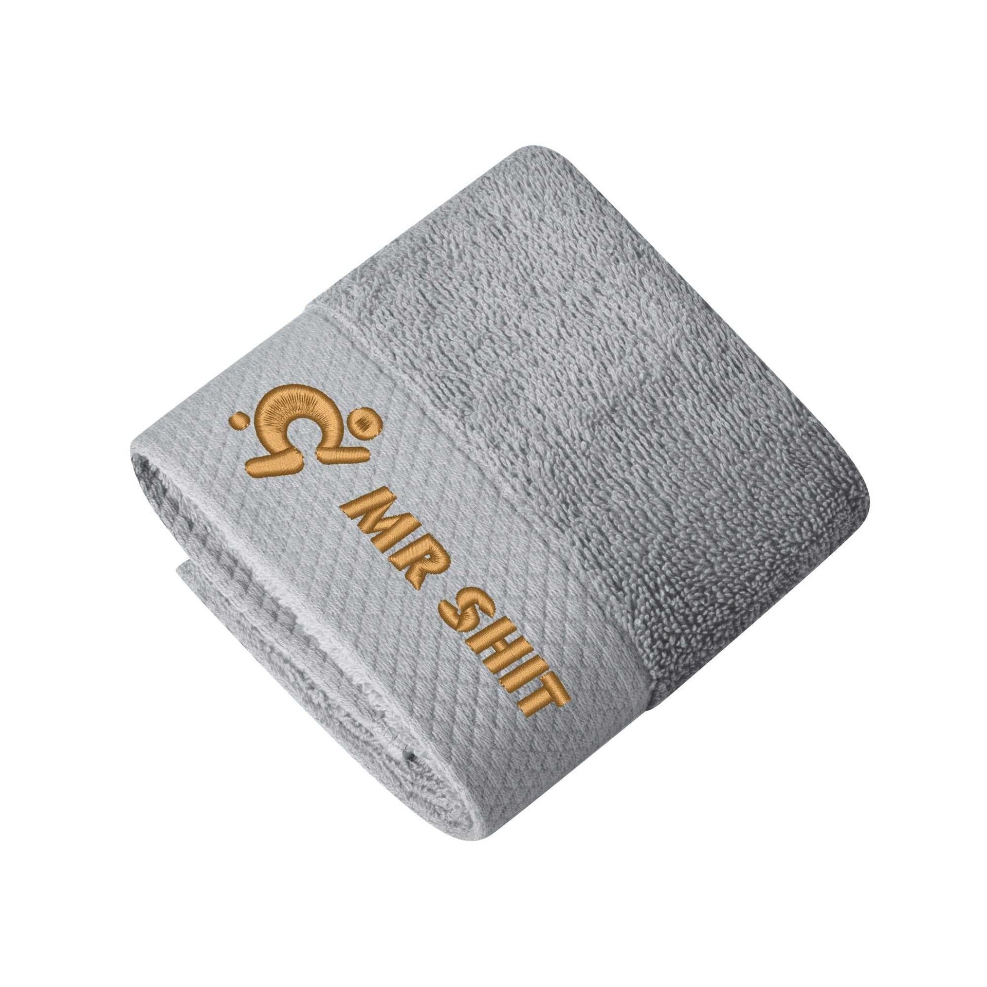 Gym Towels - Square Embroidered - Mr Shit - Gold Logo