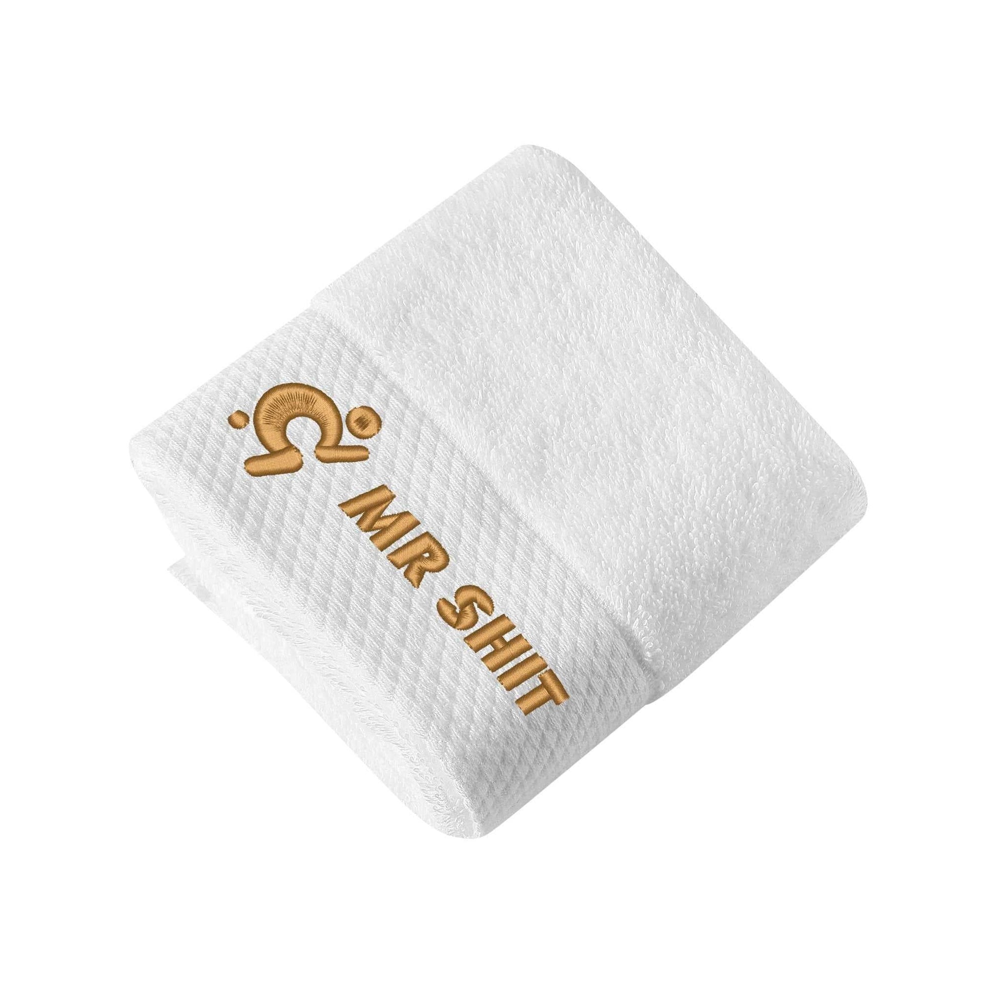 Gym Towels - Square Embroidered - Mr Shit - Gold Logo