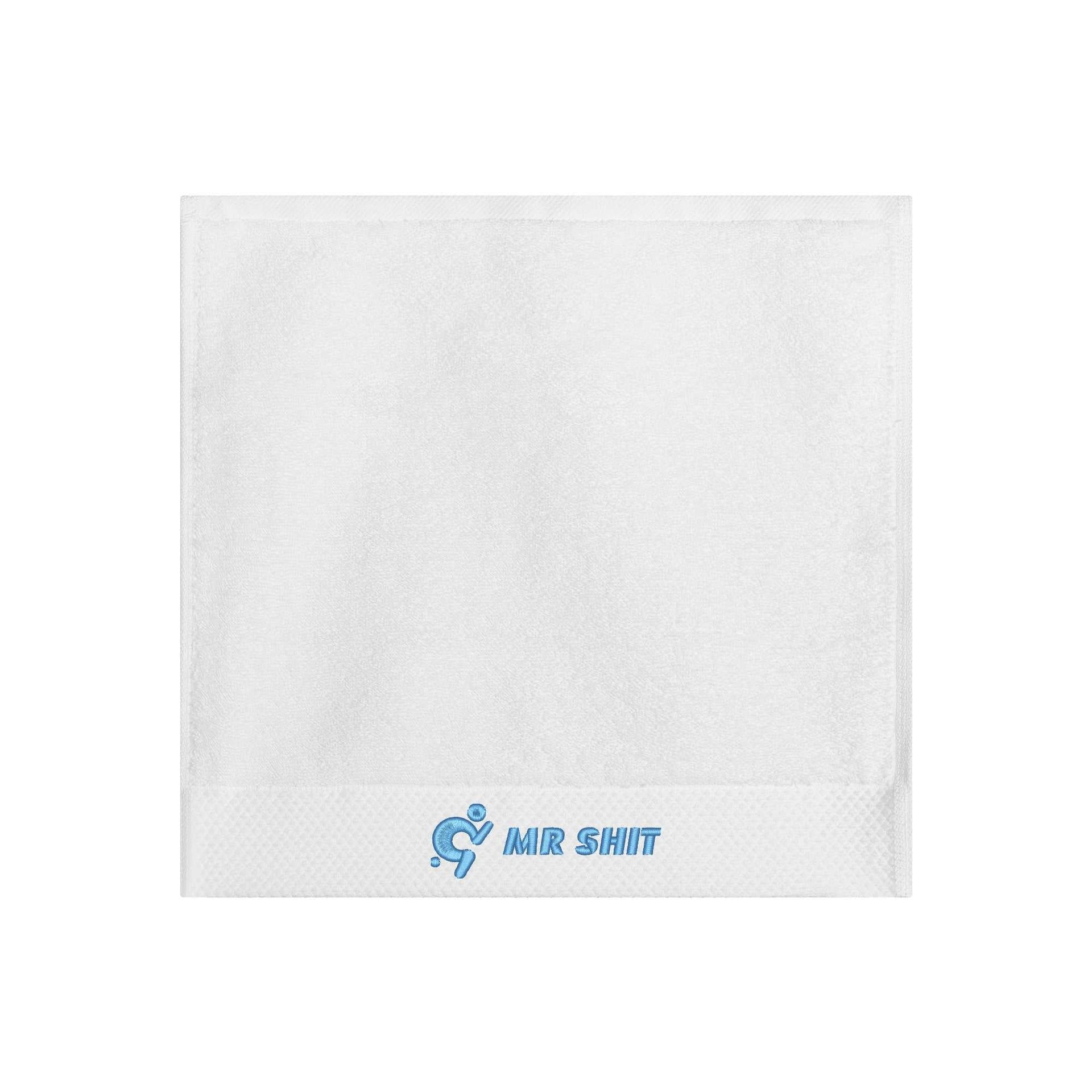 Gym Towels - Square Embroidered - Mr Shit - Light Blue Logo