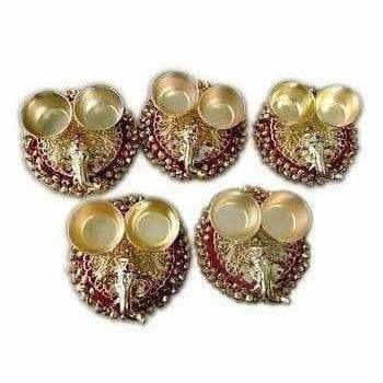 Ganesh Haldi Kumkum Holder - 1 Piece